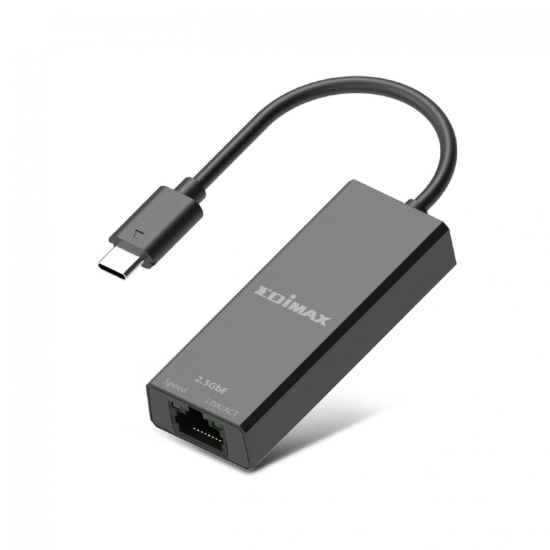 EDiMAX EU-4307 V2 - Adaptateur USB Type-C vers Ethernet Gigabit 2,5G EDiMAX EU-4307 V2 - Adaptateur USB Type-C vers Ethernet Gigabit 2,5G