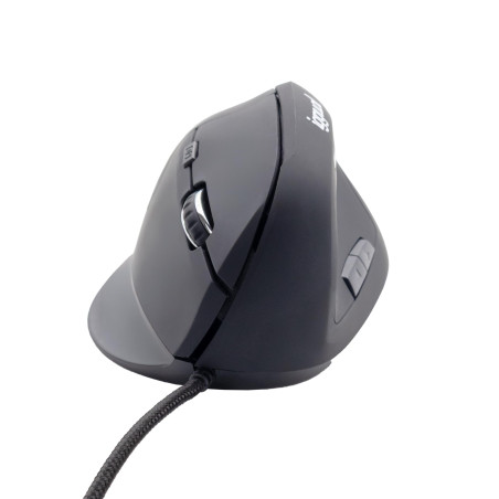 iggual – Souris Ergonomique Filaire avec Câble USB de 1,5m, 6 Boutons et DPI Réglable Entre 800 et 2400, Souris de Gamer Compati