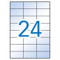 Etiquettes transparentes format 70x37mm par 240