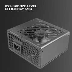Tacens Anima APSIII500, Alimentation PC SFX 500W, Technologie SMD 85% Bronze 12V, Ventilateur Ultra-Silencieux 9cm, Noir