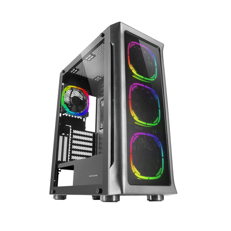 Mars Gaming MC-Neo, Tour Gaming XXL E-ATX, Vitres Latérales et Frontales Verre Trempé, 4 Ventilateurs ARGB 120mm + Ventilateur 1 Mars Gaming MC-Neo, Tour Gaming XXL E-ATX, Vitres Latérales et Frontales Verre Trempé, 4 Ventilateurs ARGB 120mm + Ventilateur 1