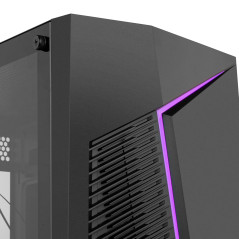 NOX Xtreme Products Infinity Zeta - Mini Tour M-ATX/ITX ARGB Rainbow Dynamic, latéral en Verre trempé, Espace pour 6 Ventilateur