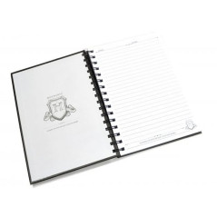 Harry Potter - Cahier à spirale (Taille unique) (Noir/Doré)