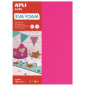 APLI 13556 - Pochette de 10 feuilles de mousse en caoutchouc EVA - Couleur: Jaune, rose, vert et orange fluo - Dimensions: 210x2 APLI 13556 - Pochette de 10 feuilles de mousse en caoutchouc EVA - Couleur: Jaune, rose, vert et orange fluo - Dimensions: 210x2