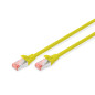 DIGITUS Câble LAN Cat 6-10m - RJ45 Câble réseau - S/FTP blindé - Compatible Cat6A et Cat7 - Jaune DIGITUS Câble LAN Cat 6-10m - RJ45 Câble réseau - S/FTP blindé - Compatible Cat6A et Cat7 - Jaune