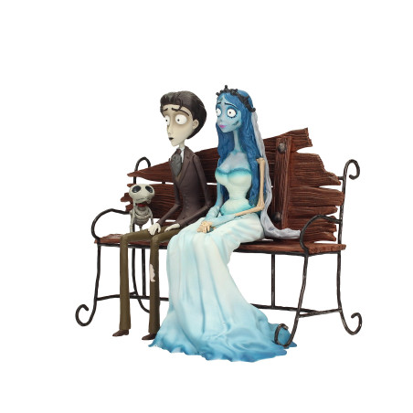 Set Figura Víctor y Emily Sentados en Banco