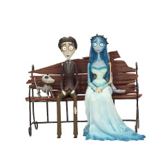 Set Figura Víctor y Emily Sentados en Banco