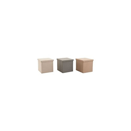 B AND B CAJA PLEGABLE DE TELA CON TAPA - COLORES SURTIDOS