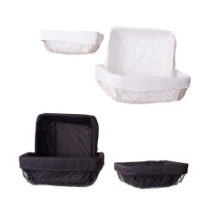 Panier J/3 – Couleurs assorties blanc/noir de la marque B and B.
