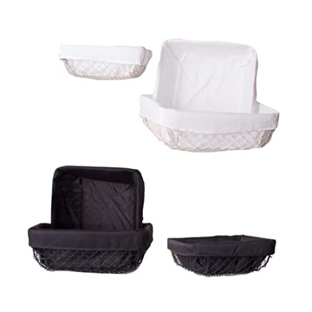 Panier J/3 – Couleurs assorties blanc/noir de la marque B and B.