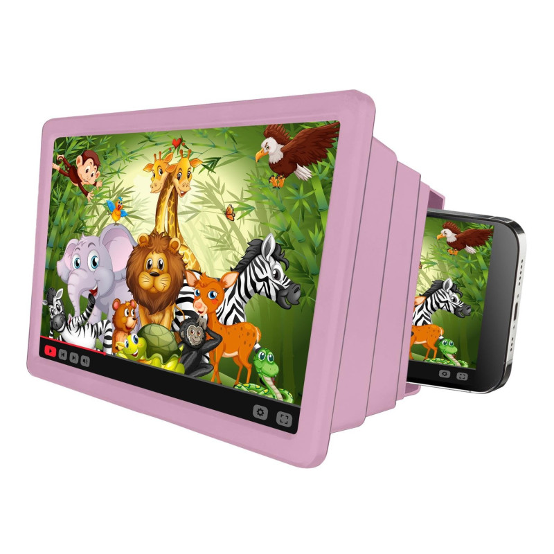 Celly Accessoires Smartphones Marque Modèle Screen Magnifier Kids Pink Celly Accessoires Smartphones Marque Modèle Screen Magnifier Kids Pink