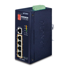 PLANET ISW-504PT commutateur réseau Non-géré L2 Fast Ethernet (10/100) Connexion Ethernet, supportant l'alimentation Via ce Port
