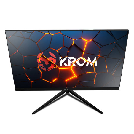 KROM Kertz – Écran Gaming 24" LED RGB, Full HD (1920x1080), 200Hz, 1ms, HDR, Compatible AMD FreeSync et NVIDIA G-Sync, Technolog