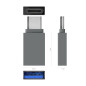 AISENS Mini Adaptateur Aluminium USB 3.2 Gen1 3A Type USB-C/M-A/H Gris AISENS Mini Adaptateur Aluminium USB 3.2 Gen1 3A Type USB-C/M-A/H Gris