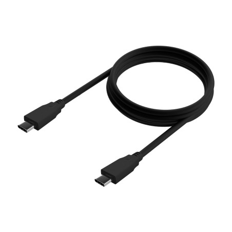 AISENS Câble USB 3.2 Gen2x2 20 Gbps 8k@30Hz 5A 100w E-Marker. Type USB-C/M-USB-C/M. Noir. 0,6 m