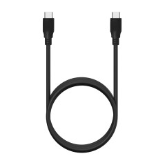 AISENS Câble USB 3.2 Gen2x2 20 Gbps 8k@30Hz 5A 100w E-Marker. Type USB-C/M-USB-C/M. Noir. 0,6 m