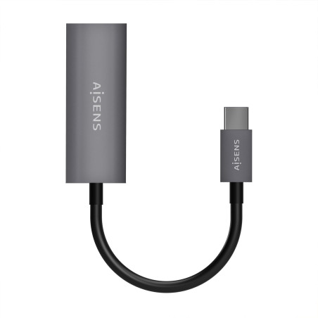 AISENS - A109-0709 - Convertisseur USB3.1 Gen1 USB-C vers Ethernet Gigabit 10/100/1000 Mbps, Gris, 15 cm