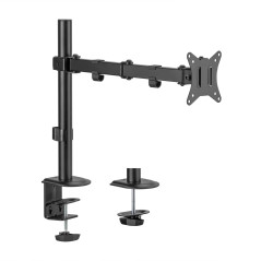 AISENS - DT32TSR-147 - Support de Table Rotatif et inclinable pour Moniteur/TV 9Kg (3 pivots, 1 Bras) de 17-32, Noir
