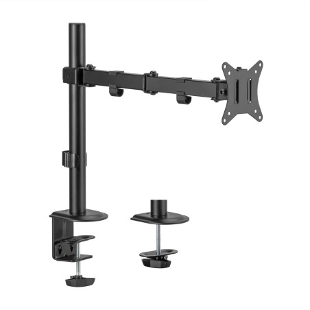 AISENS - DT32TSR-147 - Support de Table Rotatif et inclinable pour Moniteur/TV 9Kg (3 pivots, 1 Bras) de 17-32, Noir