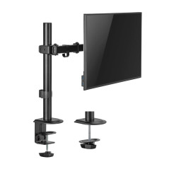 AISENS - DT32TSR-147 - Support de Table Rotatif et inclinable pour Moniteur/TV 9Kg (3 pivots, 1 Bras) de 17-32, Noir