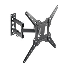 AISENS - WT55TSE-153 - Support Eco Pivotant, Inclinable pour Moniteur/TV 30Kg (3 Pivots) 23-55, Noir