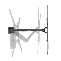 AISENS - WT55TSE-153 - Support Eco Pivotant, Inclinable pour Moniteur/TV 30Kg (3 Pivots) 23-55, Noir