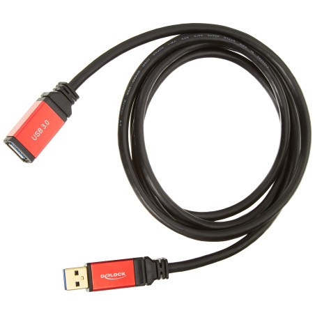 DeLOCK 2.0m USB 3.0 A câble USB 2 m USB 3.2 Gen 1 (3.1 Gen 1) USB A