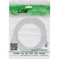 InLine® Câble patch slim, U/FTP, catégorie 8.1, TPE sans halogène, blanc, 3 m InLine® Câble patch slim, U/FTP, catégorie 8.1, TPE sans halogène, blanc, 3 m
