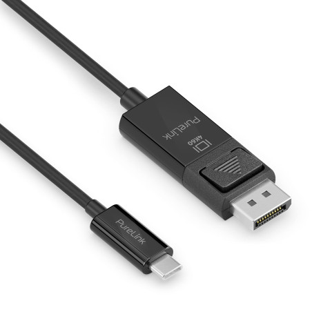 PureLink Câble USB-C vers DisplayPort, 4K Ultra HD 60 Hz, connecteurs plaqués or, 1,50 m, noir