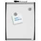 Nobo - Mini Tableau Blanc Magnétique Mural avec Cadre Incurvé, Marqueur Aimants et Kit de Fixation Murale Inclus, Maison/Bureau,