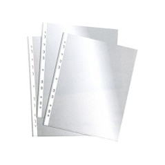ESSELTE 2526 - Fundas portadocumentos PVC con refuerzo 80 micras (caja 100 ud.) Cuarto. 11 taladros
