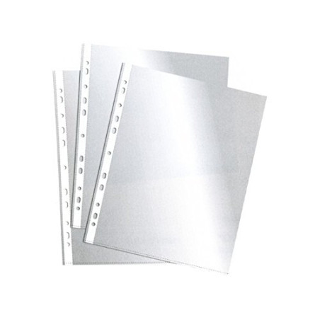 ESSELTE 2526 - Fundas portadocumentos PVC con refuerzo 80 micras (caja 100 ud.) Cuarto. 11 taladros