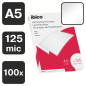 Ibico Pochettes de Plastification A5, 250 microns (2x125), Haute Protection et Durabilité des Documents, Paquet de 100, Finition Ibico Pochettes de Plastification A5, 250 microns (2x125), Haute Protection et Durabilité des Documents, Paquet de 100, Finition