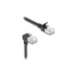 DeLOCK 80303 - Câble réseau RJ45 Cat.6A S/FTP Slim 90° vers le bas/droit 0,25 m noir DeLOCK 80303 - Câble réseau RJ45 Cat.6A S/FTP Slim 90° vers le bas/droit 0,25 m noir