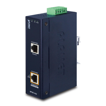 PLANET IPOE-162 commutateur réseau Gigabit Ethernet (10/100/1000) Connexion Ethernet, supportant l'alimentation Via ce Port (PoE