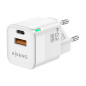 Aisens ASCH-20W2P002-W Cargador GaN de Pared 1x USB Tipo-C 1x USB 20W Blanco Aisens ASCH-20W2P002-W Cargador GaN de Pared 1x USB Tipo-C 1x USB 20W Blanco
