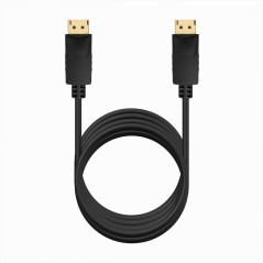 AISENS Câble DISPLAYPORT V1.2 CCS 4K@60Hz, DP/M-DP/M, noir, 3 m