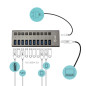 i-tec Hub USB Alimenté, Hub USB 3.0 à 10 Ports Dédiés à la Charge avec Interrupteurs Marche/Arrêt - Concentrateur USB 3.0 avec A i-tec Hub USB Alimenté, Hub USB 3.0 à 10 Ports Dédiés à la Charge avec Interrupteurs Marche/Arrêt - Concentrateur USB 3.0 avec A