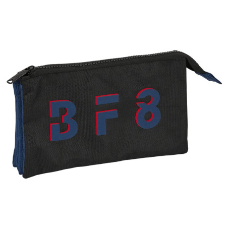 Safta- Trousse Triple recyclée Blackfit8 Urban 22 x 12 x 3 cm, 842245744, Multicolore
