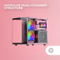 Mars Gaming MC-View, Boîtier Mini-Tour Gaming Micro-ATX, Verre Trempé 90° sans Cadre, Structure Modulaire Double Chambre, Suppor Mars Gaming MC-View, Boîtier Mini-Tour Gaming Micro-ATX, Verre Trempé 90° sans Cadre, Structure Modulaire Double Chambre, Suppor
