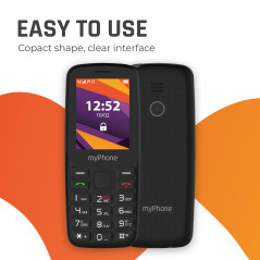 myPhone 6410 LTE téléphone Senior sans abonnement, téléphone à Touches 4G avec Grandes Touches, écran 2,4 Pouces, Double SIM, Ra