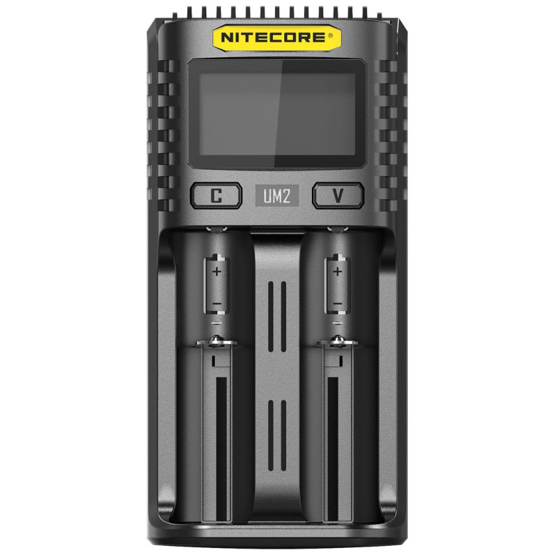Nitecore Chargeur Universel Intelligent 2 Ports UM2 USB à Chargement Rapide pour Li-ION/Ni-MH/Ni-CD/IMR 26650 22650 21700 20700 Nitecore Chargeur Universel Intelligent 2 Ports UM2 USB à Chargement Rapide pour Li-ION/Ni-MH/Ni-CD/IMR 26650 22650 21700 20700