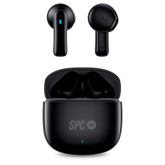 SPC Zion 2 Play – Écouteurs sans Fil Bluetooth pour 28 Heures de Batterie Multi-Charges, Ultra-compacts, contrôle Tactile, Mains