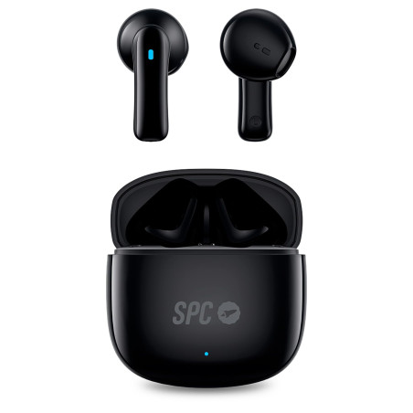 SPC Zion 2 Play – Écouteurs sans Fil Bluetooth pour 28 Heures de Batterie Multi-Charges, Ultra-compacts, contrôle Tactile, Mains