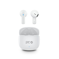 SPC Zion 2 Play – Écouteurs sans Fil Bluetooth pour 28 Heures de Batterie Multi-Charges, Ultra-compacts, contrôle Tactile, Mains