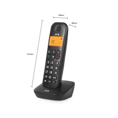 SPC Air – Téléphone Fixe sans Fil avec écran éclairé, identifiant d'appelant, répertoire de 20 Contacts, Mode Mute, 5 mélodies D