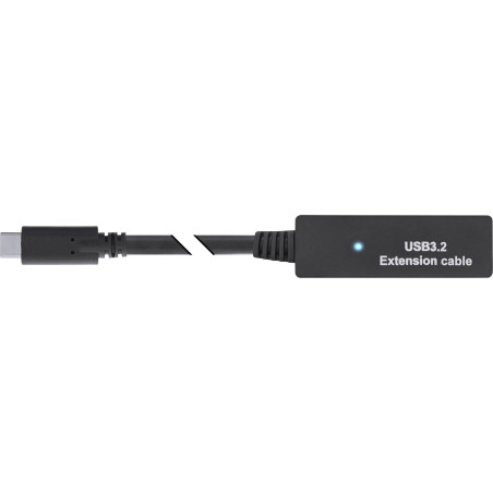 InLine Câble d'extension actif USB 3.2 Gen.1 USB-C mâle vers USB-A femelle avec amplification du signal, longue distance, pour d