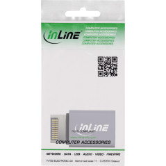 InLine® Adaptateur USB 3.2 Interne USB-E Panneau Avant mâle vers USB-C Femelle