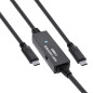 InLine Câble actif USB 3.2 Gen.1 - Fiche USB-C mâle vers USB-C mâle - Câble adaptateur avec amplification du signal - Rallonge l InLine Câble actif USB 3.2 Gen.1 - Fiche USB-C mâle vers USB-C mâle - Câble adaptateur avec amplification du signal - Rallonge l