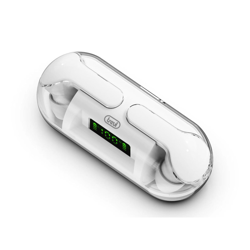 Trevi HMP 12E08 Air Écouteurs Bluetooth avec Crochet magnétique, Microphone intégré, Commandes tactiles Multifonctions, Batterie Trevi HMP 12E08 Air Écouteurs Bluetooth avec Crochet magnétique, Microphone intégré, Commandes tactiles Multifonctions, Batterie